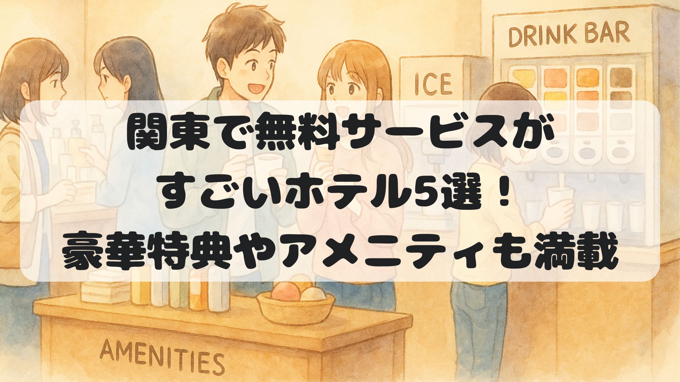 関東で無料サービスがすごいホテル5選！豪華特典やアメニティも満載